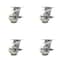 Service Caster 5 Inch Nylon Swivel Caster Set with Roller Bearings and Brakes SCC-30CS520-NYR-TLB-4 - alternate 1